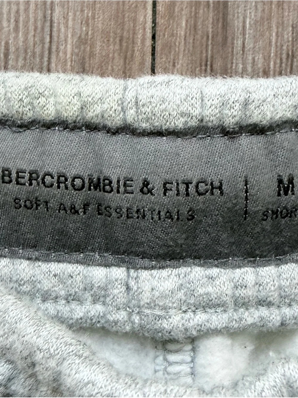 Abercrombie Essentials Dark Heather Gray Straight Open-Hem Sweatpants
